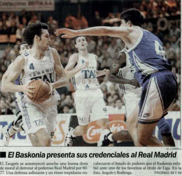Liga ACB J3. Taugrés Baskonia 80-77 Real Madrid