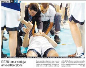 Oberto no sufre una lesión grave