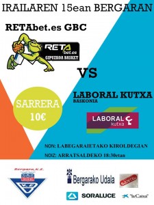 Previa retabet.es GBC-Laboral Kutxa Baskonia.Martes 15/09/15 a las 18:30 h en Bergara