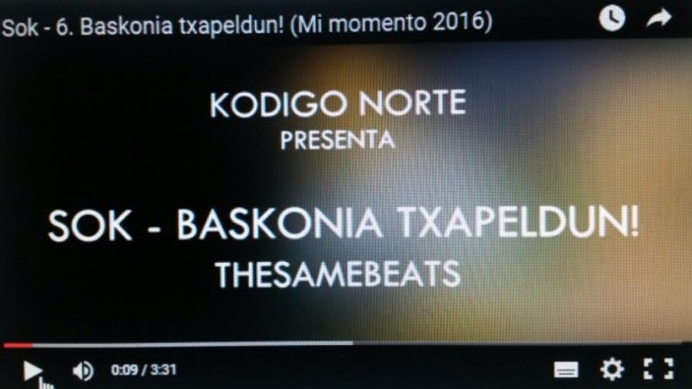 Kodigo Norte presenta el videoclip de su cantante Sok «Baskonia Txapeldun»