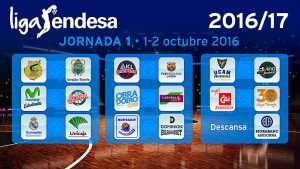 El Baskonia comenzará la liga en Santiago de Compostela ante Obradoiro.Consulta el calendario completo de la Liga ACB 16/17