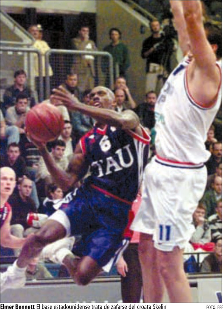 El Baskonia en el inicio de la Euroliga 2000/01.Debut en Zagreb y primera victoria en el Buesa Arena.
