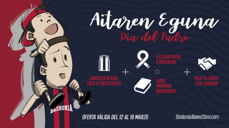 El libro Memoria Baskonista en el pack especial para el Día del Padre de Saski Baskonia