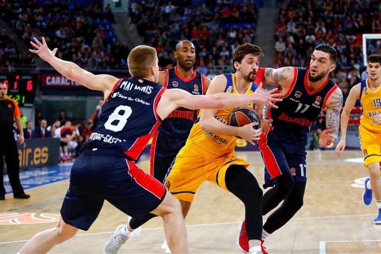 Euroliga J24.Baskonia 87-77 Khimki Moscú Region