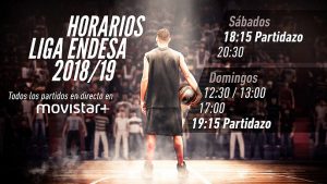 La Liga ACB establece las fechas y los horarios de la primera vuelta.El Baskonia no disputará ningún partido en las mañanas de los domingos.
