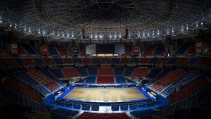 La iluminación Final Four llega al Buesa Arena