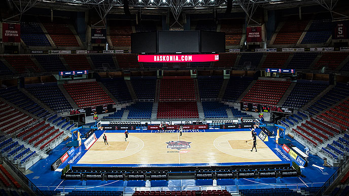Nuevos leds en el Buesa Arena