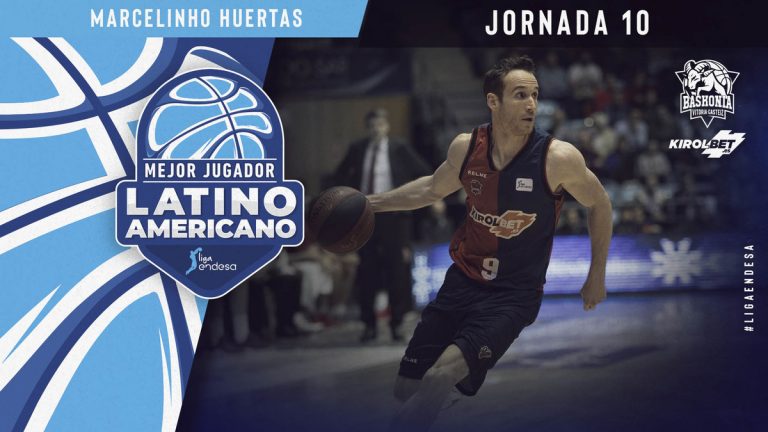 Marcelinho Huertas, Mejor jugador Latinoamericano de la Jornada 10.