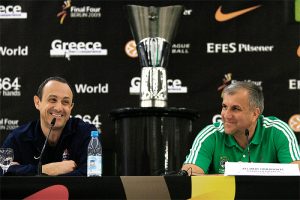 Obradovic, Itoudis y Jasikevicius en Diarios de la Final Four 2009