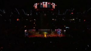 Espectacular presentación de la Final Four de Vitoria-Gasteiz en el Buesa Arena