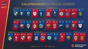 El calendario de la Euroliga 19/20
