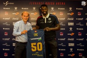 Michael Eric presentado como jugador baskonista