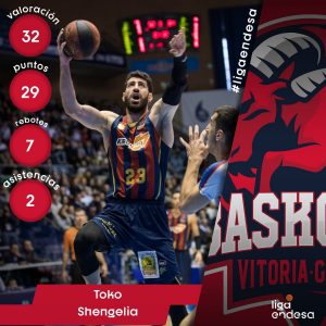 Tornike Shengelia, Jugador de la Jornada 8 de la Liga ACB
