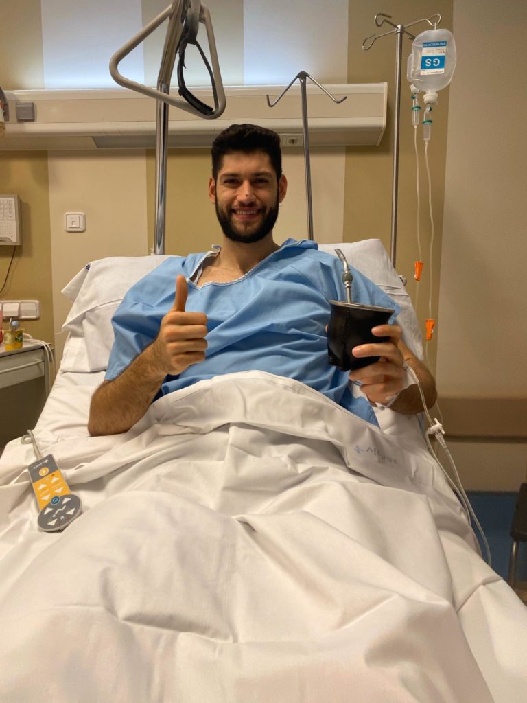 Pato Garino, operado con éxito de su rodilla