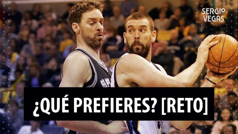 SergioBasket_vlogs.¿Pau Gasol o Marc Gasol? ¿Juancho o Willy Hernangómez?¿Qué prefieres? [Reto de Baloncesto]