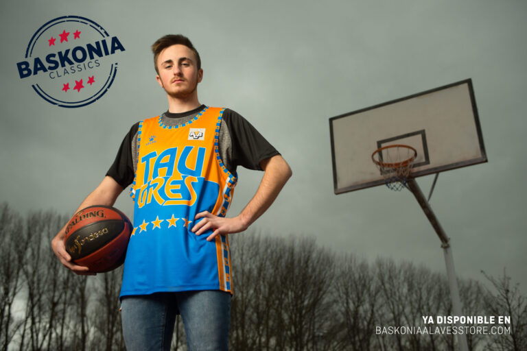 Saski Baskonia reeditará una colección de camisetas inspiradas en sus 60 años de historia