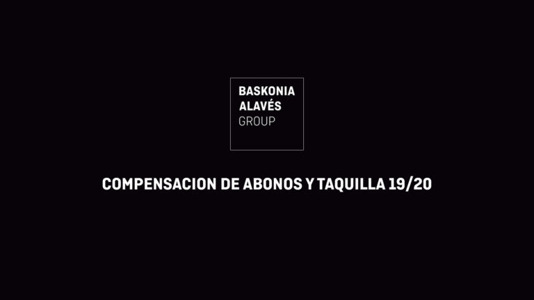 El Grupo Baskonia-Alavés ofrecerá a sus abonados varias fórmulas de compensación
