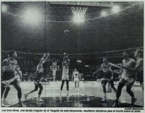 Temporada 90/91 Liga ACB J7. Taugrés Baskonia 101-92 Juver Murcia