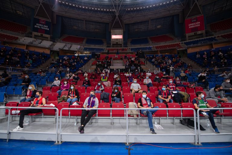 El Buesa Arena reducirá su aforo de 600 a 400 espectadores en los próximos partidos de Euroliga