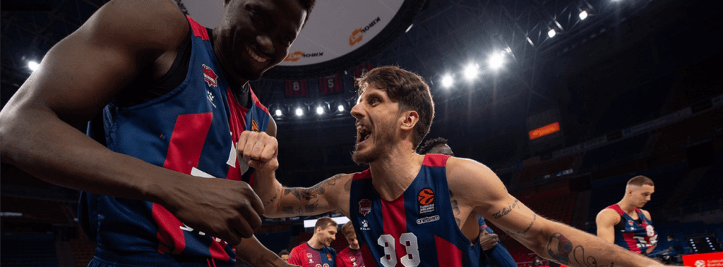 Celebración de la victoria sobre CSKA