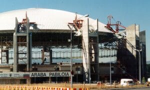 Fallece Joan Margarit, autor de la antigua cúpula del Buesa Arena