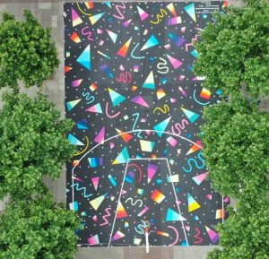 Jump the Line y su propuesta por rejuvenecer las canchas de baloncesto de Vitoria-Gasteiz