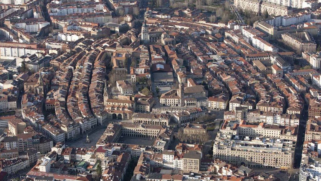 Panorámica del Casco Viejo de Vitoria-Gastiez