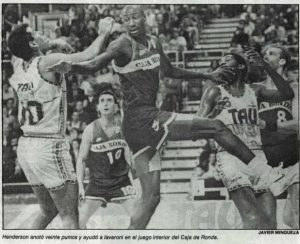Temporada 90/91. Liga ACB J12. Taugrés Baskonia 60-67 Caja de Ronda