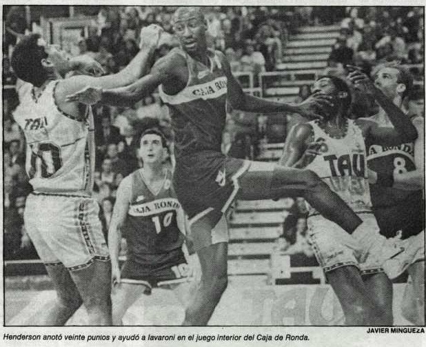Temporada 90/91. Liga ACB J12. Taugrés Baskonia 60-67 Caja de Ronda