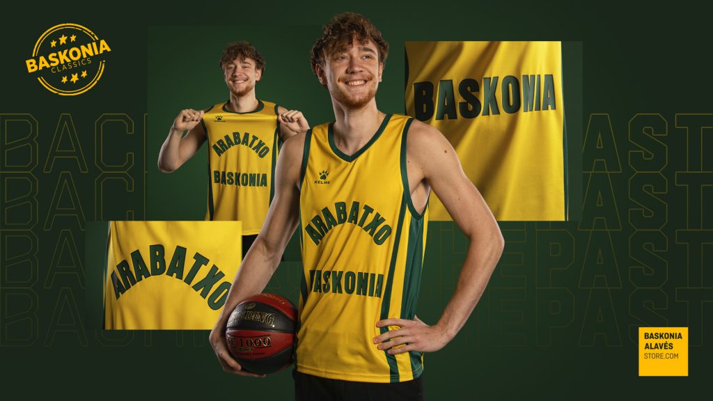 Sander Raieste con la camiseta de Arabatxo Baskonia de 1983