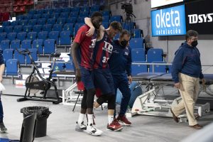 Achille Polonara sufre un esguince de tobillo