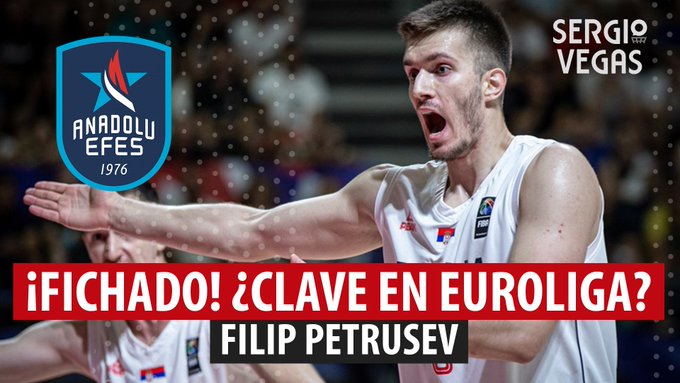 SergioBasket_vlogs. Flip Petrusev firma por Anadolu Efes