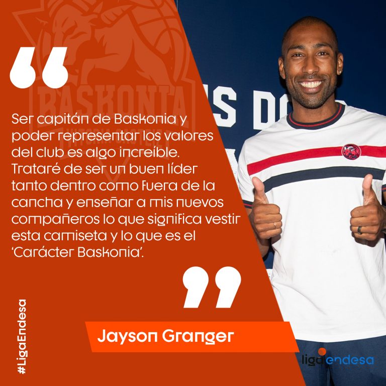 Jayson Granger, nuevo capitán del Baskonia