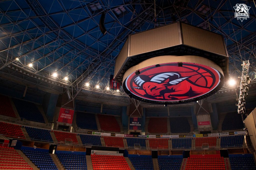 El logo del Baskonia lucirá en la parte inferior del vídeo marcador