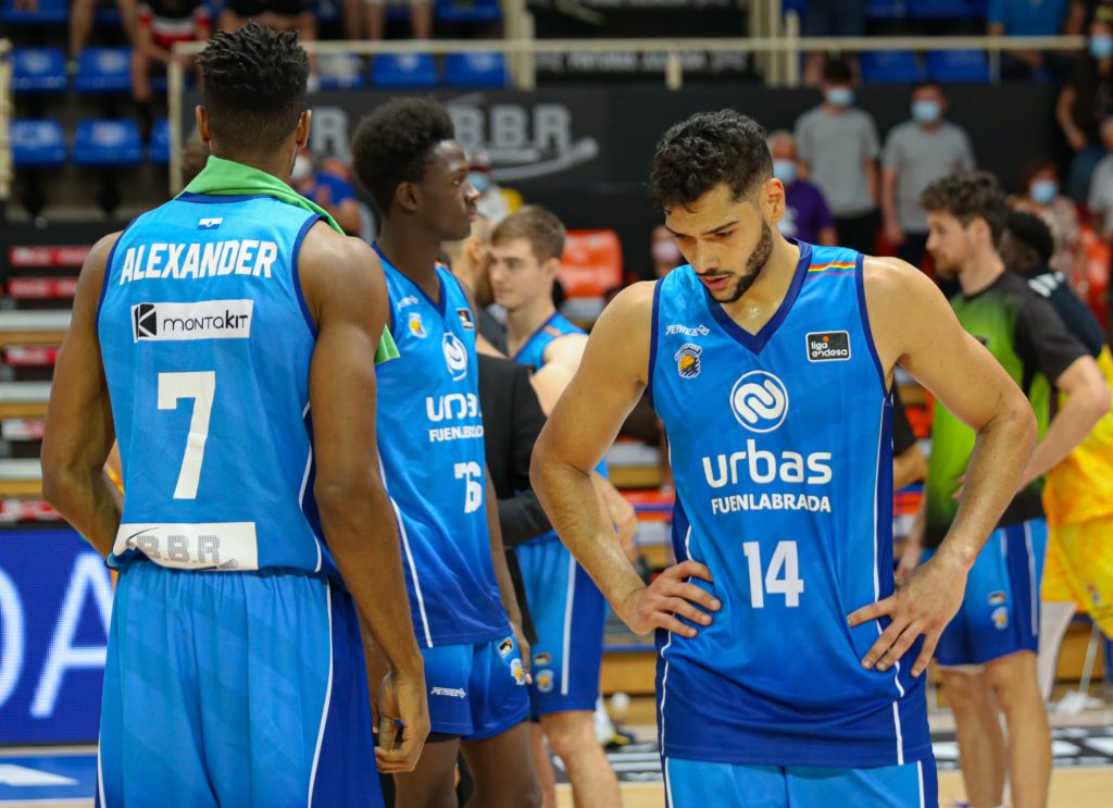 Foto: Baloncesto Fuenlabrada SAD/Alba Pacheco. Leo Meindl y Kyle Alexander 