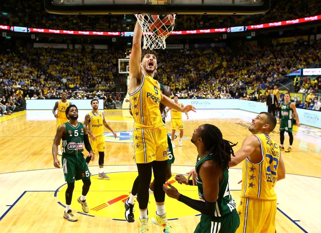 Foto: euroleague.net Roman Sorkin ante Panathinaikos en Tel Aviv