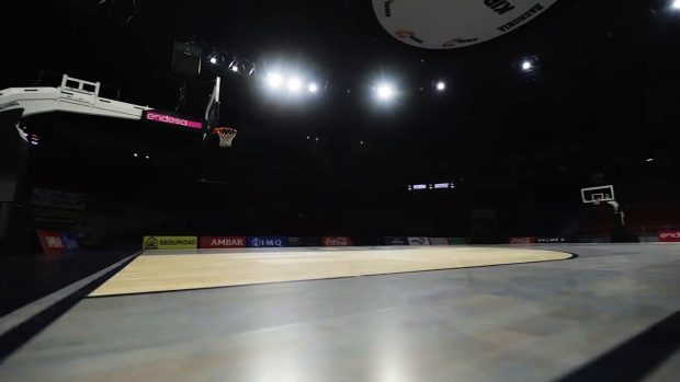 Foto: Baskonia. El parqué del Buesa Arena
