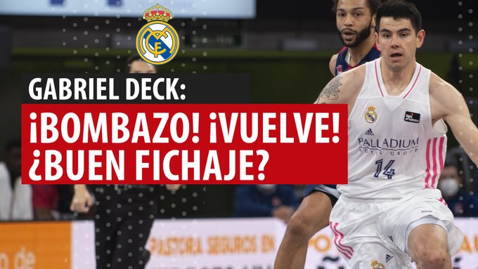 SergioBasket_vlogs. Gabriel Deck vuelve al Real Madrid!