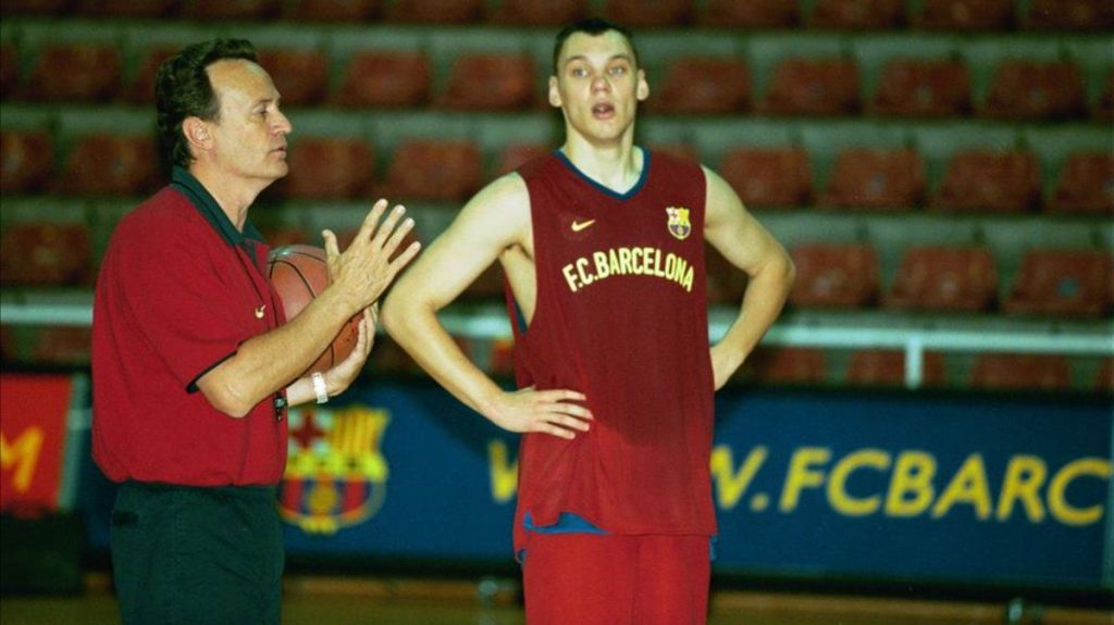 Foto: Sport. Aíto y Sarunas Jasikevicius