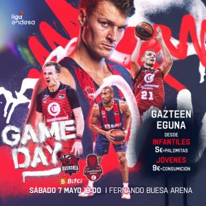El Baskonia celebrará el “Gazteen Eguna” ante Casademont Zaragoza