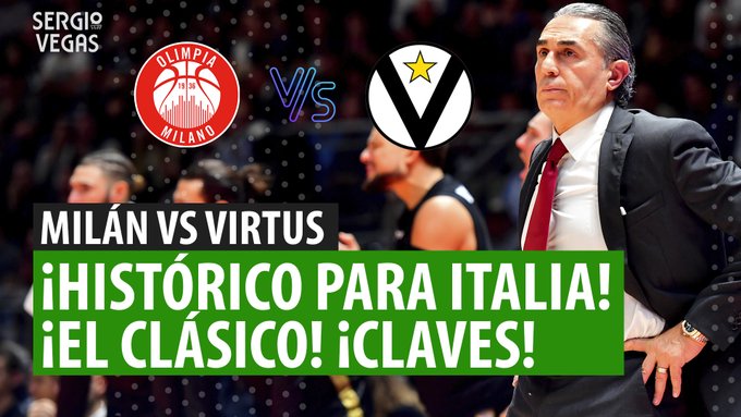 SergioBasket_vlogs. El Clásico italiano; Olimpia Milán – Virtus Bolonia con Alessandro Ruta