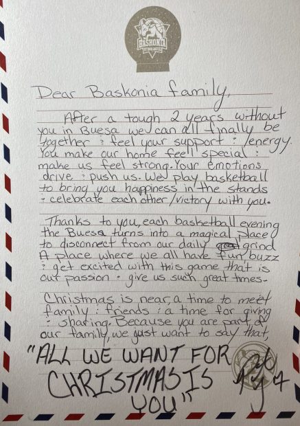 All We Want For Christmas Is You.| Spot Navidad Baskonia 2022