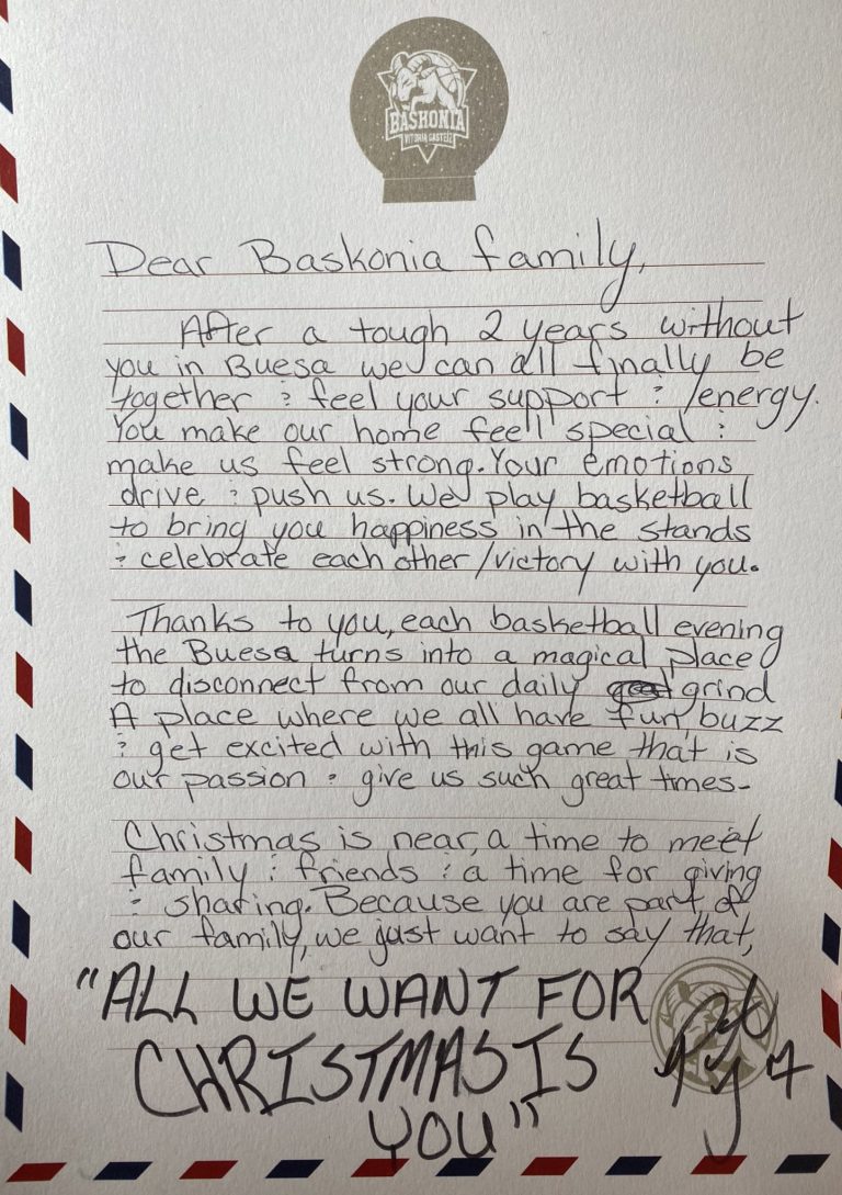 All We Want For Christmas Is You.| Spot Navidad Baskonia 2022