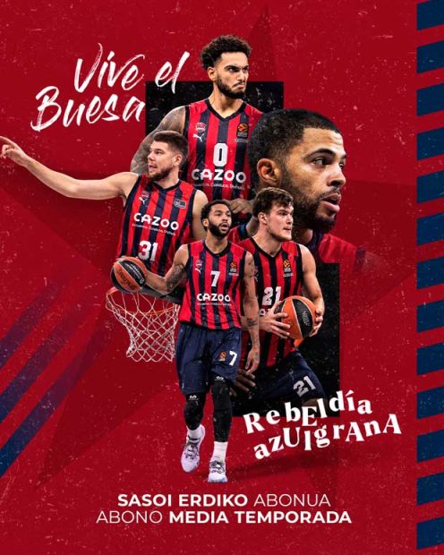 El Buesa Arena recupera asistencia de público. Campaña de abonados de media temporada