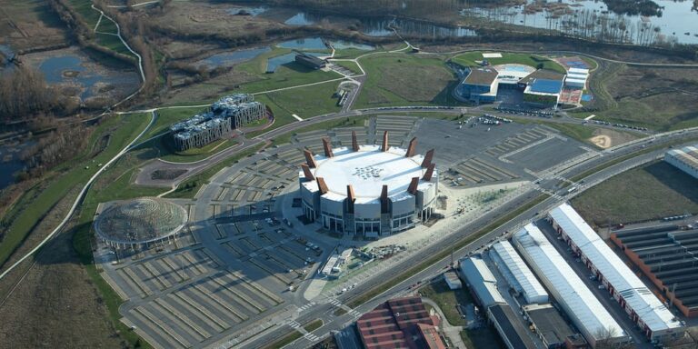 El Buesa Arena a vista de Dron