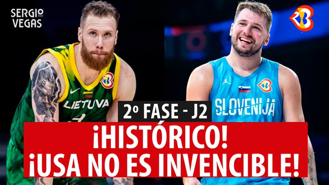SergioBasket_vlogs. Lituania gana a Estados Unidos. Definidos los 4º de final del Mundobasket