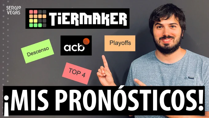 SergioBasket_vlogs. Tierlist con los 18 equipos de la Liga ACB