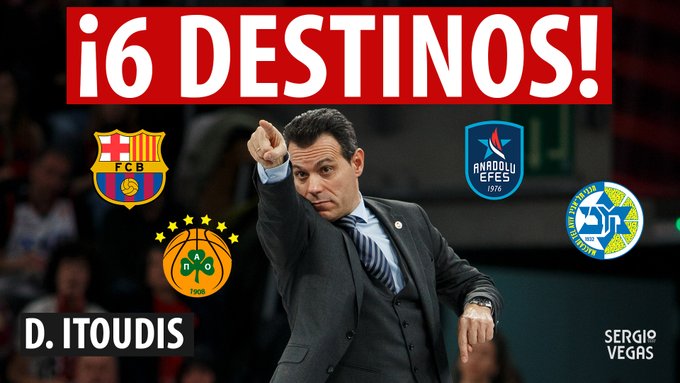 SergioBasket_vlogs. 6 Posibles destinos para Dimitris Itoudis