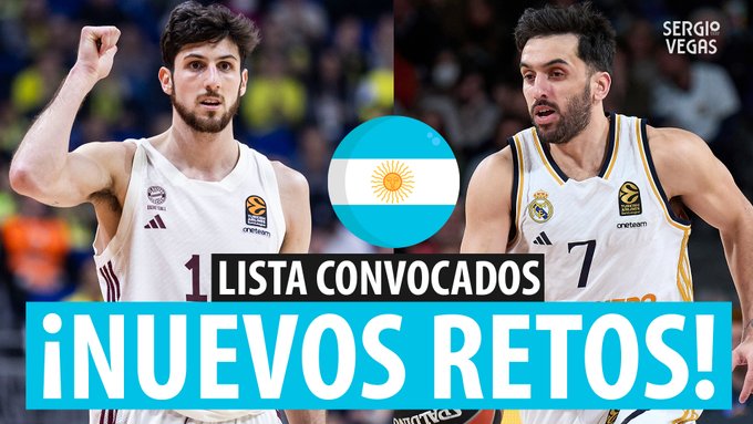 SergioBasket_vlogs. Lista convocados de Argentina para las ventanas FIBA