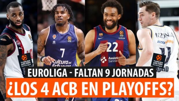 SergioBasket_vlogs. Situación a falta de 9 jornadas de la Euroliga